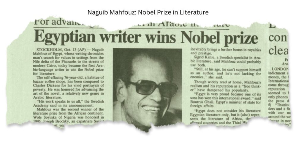 Naguib Mahfouz: Nobel Prize in Literature
